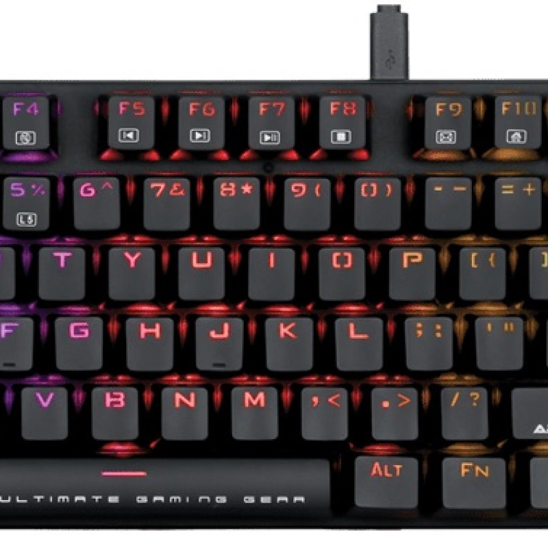 Armaggeddon MKA-5R Mechanical Gaming Keyboard with 87 Fully Programmable Blue Keys