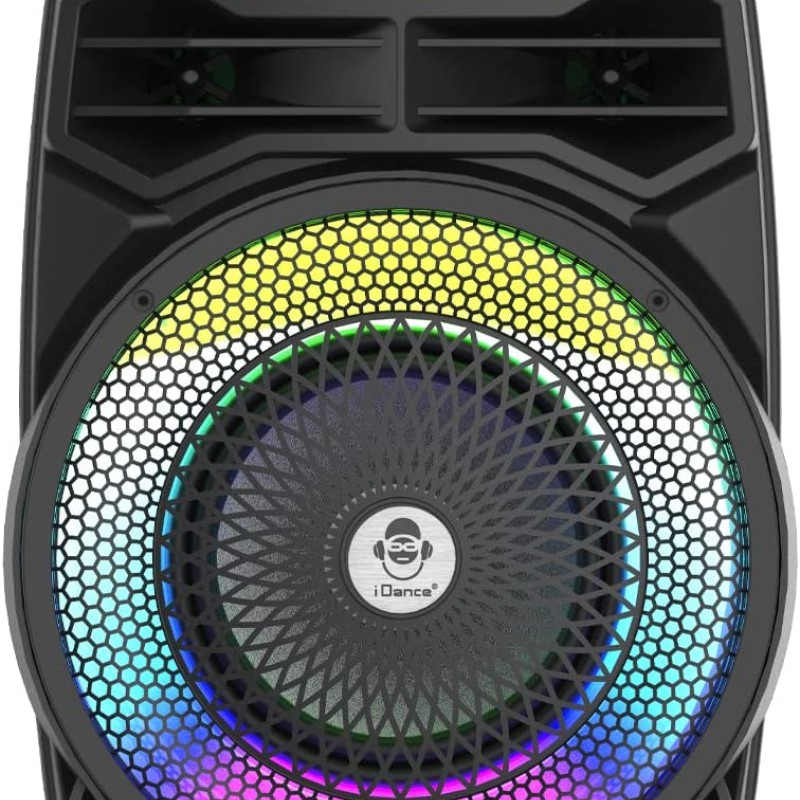 iDance Groove 114mk3 Karaoke Speaker with 1 Wired Mic BT & USB