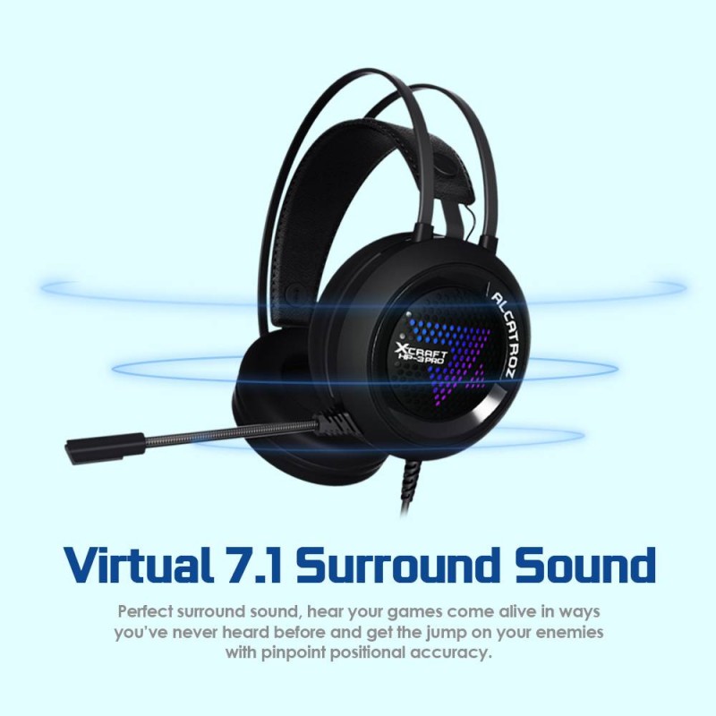 Alcatroz X-Craft HP-3 PRO USB Audio 7.1 Gaming Headset