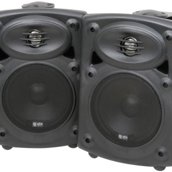 QTX QR5B Active Onwall Speakers Pair 5.25'' 2x20W Black 178.200UK