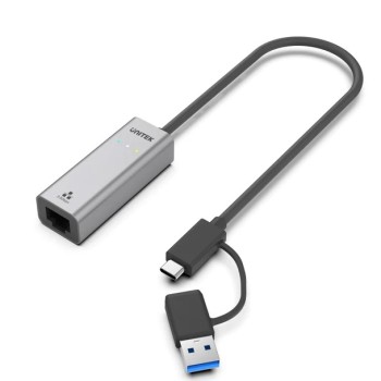 Unitek Converter USB-C to LAN 2.5Gb Ethernet+USB-A U1313C