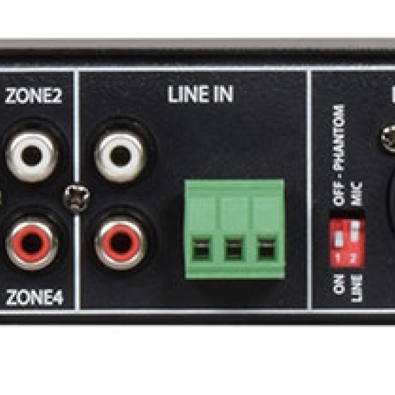 Adastra RM4460 Zoning 100V Mixer-Amp 4x60W USB/FM/BT 953.446UK