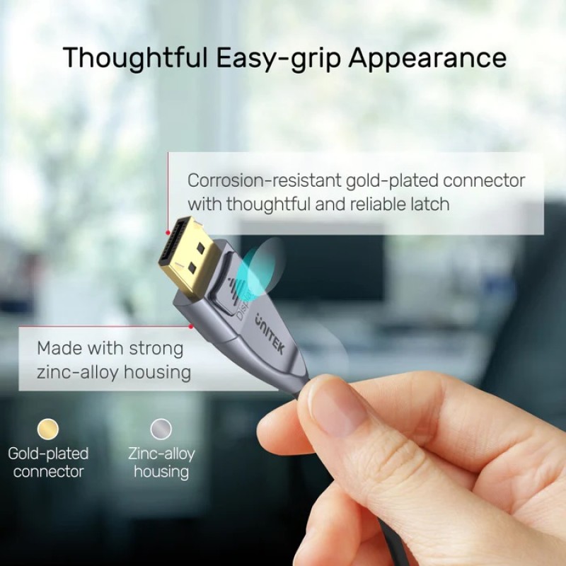 Unitek DisplayPort 1.4 Cable ActiveOptical 8K/240Hz 20.0m C1618GY