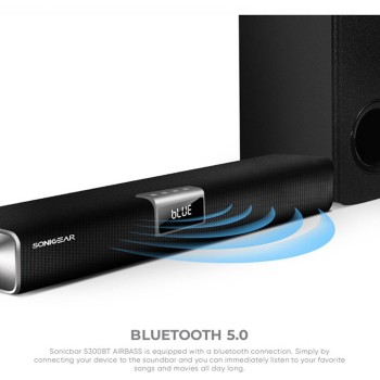 SonicGear SONICBAR 5300BT 140W Soundbar with Wireless SubWoofer BT & HDMI