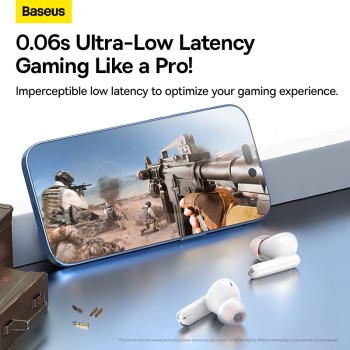 Baseus Headphones In Ear TWS ANC MZ10 White