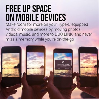 PNY Flash Drive Duo Link USB 3.2 Dual Connector OTG Capless Swivel 256GB Black FDI256DULINKTYC PNY Flash Drive Duo Link USB 3.2 Dual Connector OTG Capless Swivel 256GB Black FDI256DULINKTYC