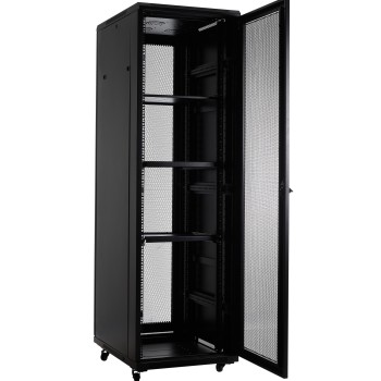 NETPRO 19'' Floor Cabinet 37U 100cm NP-C37U100P Perf.Doors (Not Assembled)