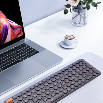 Baseus K01B Wireless Tri-Mode Keyboard Frosted Gray