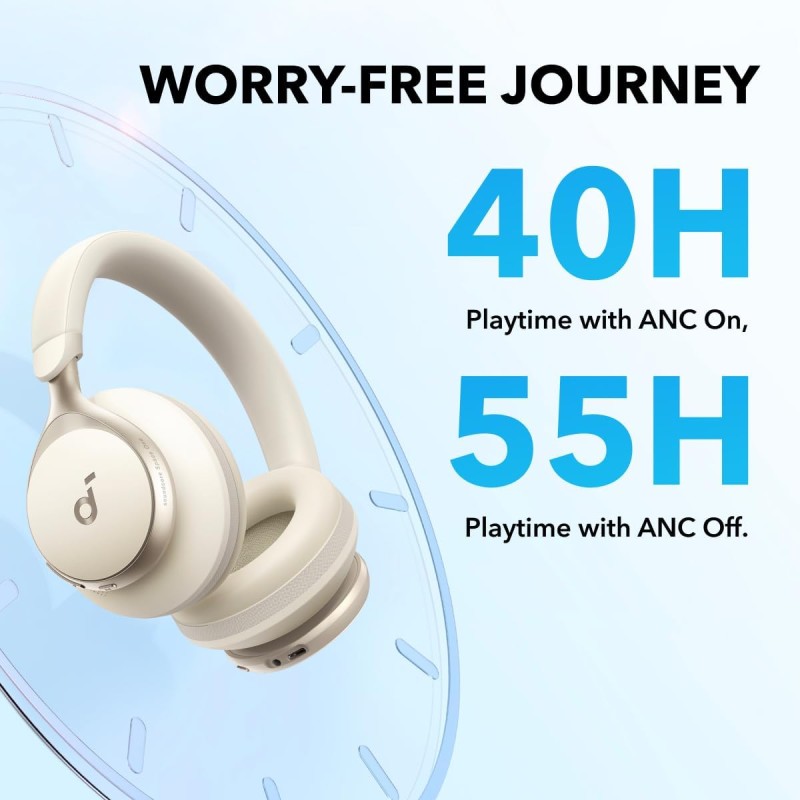 Anker Soundcore Headphones HiRes ANC Space One White