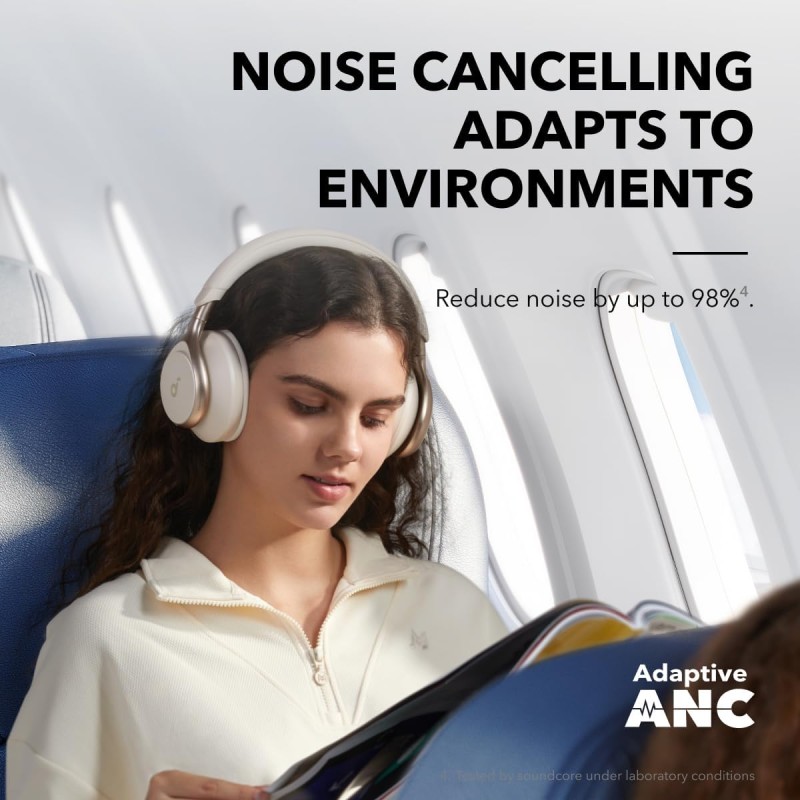 Anker Soundcore Headphones HiRes ANC Space One White