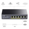 Cudy FS1006P 4-Port FE PoE Switch + 2 FE Uplink 60W with UK Plug