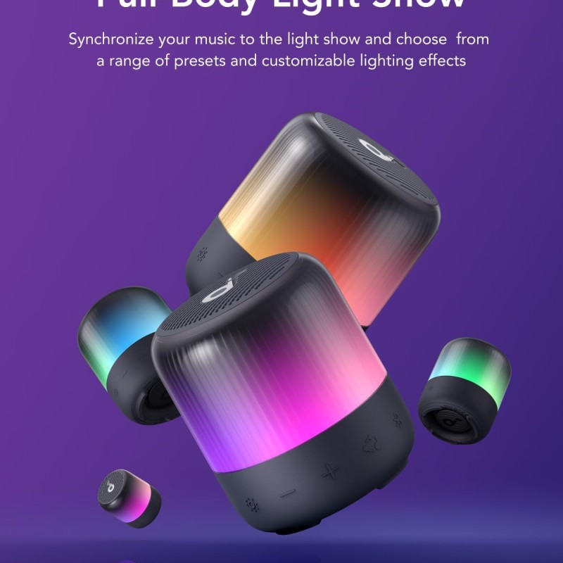 Anker Soundcore Speaker BT IP67 Glow Mini Black