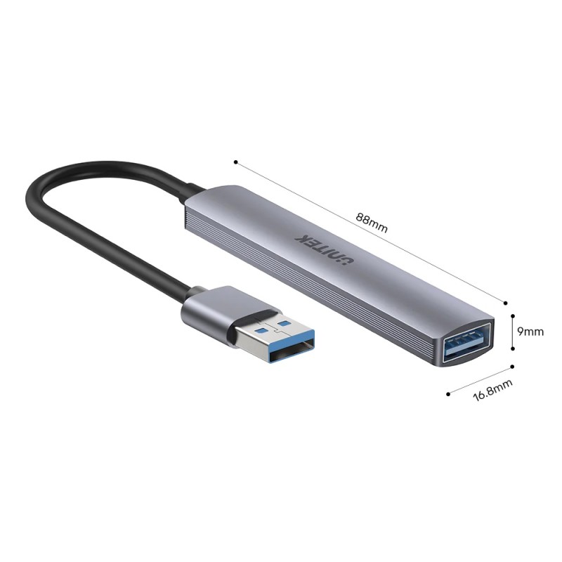 Unitek USB-A Hub 4port 3xUSB2.0 1xUSB3.0 H1208A