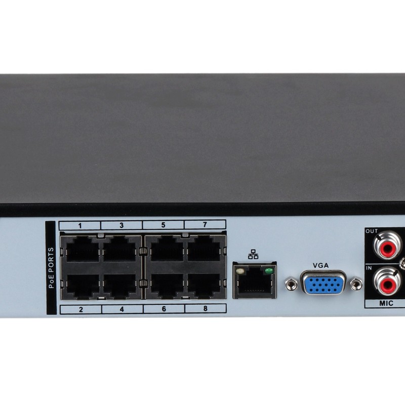 Dahua NVR 8ch 2HDD 256mbps H265 NVR4208-8P-EI