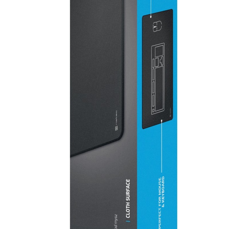 Natec COLORS SERIES XL Mousepad Obsidian Black