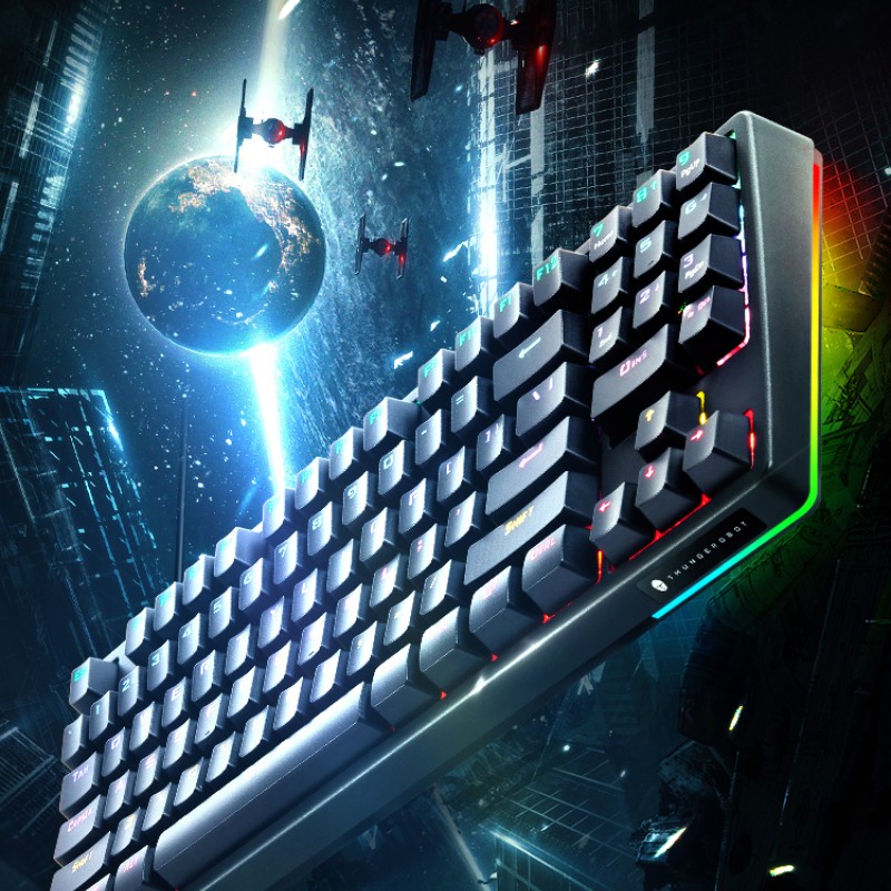 Thunderobot KG3089R Black Mechanical Gaming Keyboard 89 Red Switch Keys