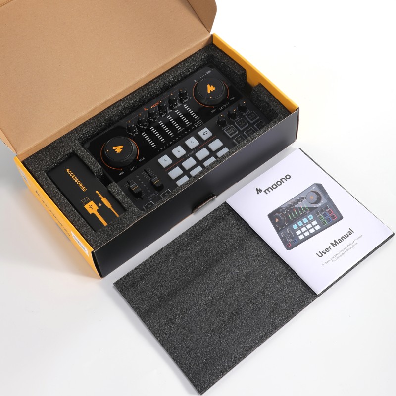 Maono AME2 Advanced Streaming Audio Mixer Console