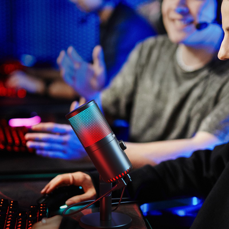 Maono DM30RGB Desktop Condenser Microphone with Controllable Lights