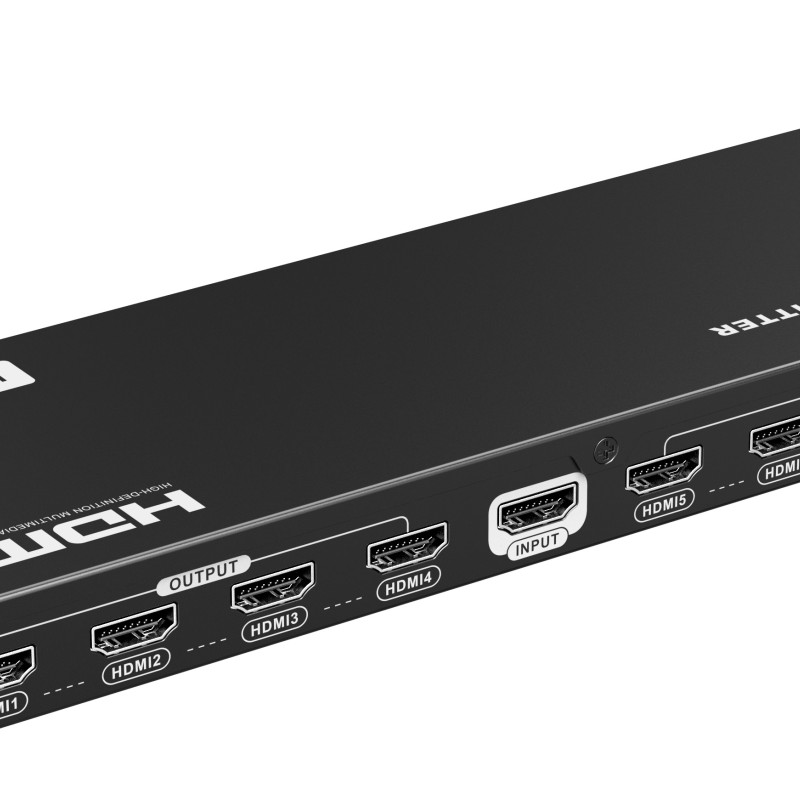Lenkeng HDMI Splitter 2.0 4K60Hz Scaler 1x8 LKV318HDR-V3.0