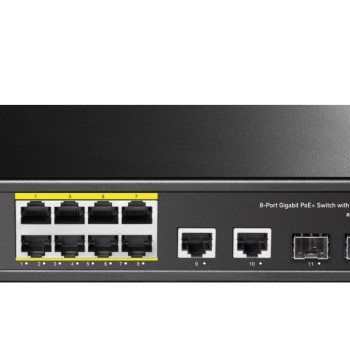 Cudy Switch PoE Gigabit 8PoE + 2GbE + 2SFP Uplink 120W GS1010PS2