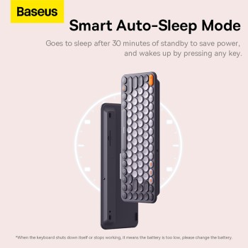 Baseus K01A Wireless Keyboard Tri-Mode Gray