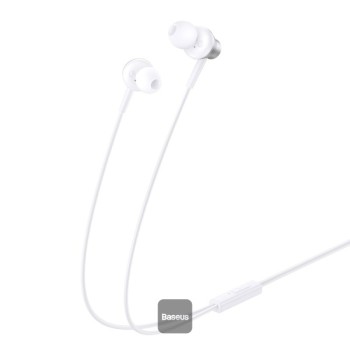 Baseus Earphones Wired 3.5mm Encok HZ11 White Baseus Earphones Wired 3.5mm Encok HZ11 White