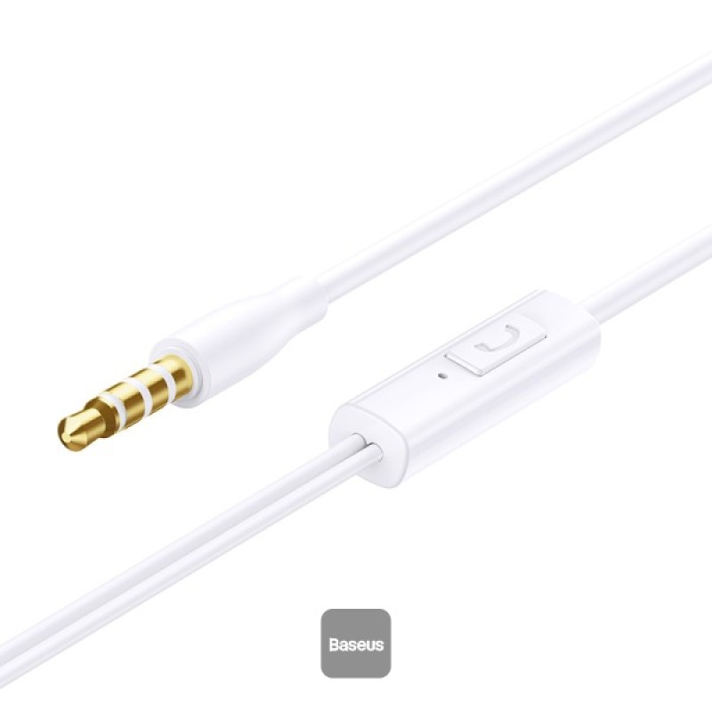 Baseus  Earphones Wired 3.5mm Encok HZ11 White