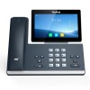 Yealink IP Phone Desktop PoE 7'' Gigabit, Android, Color TouchScreen, Cordless Handset, Expansion, B/T & Wi-Fi T58W Pro