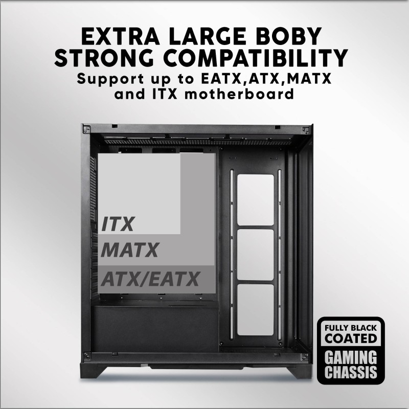 Armaggeddon Aquaron Xtreme EATX Gaming Case Black