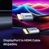 Unitek DisplayPort 1.4 to HDMI 2.1 Cable 8K60Hz 1.8m V1610A02