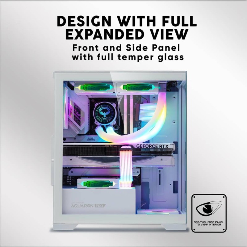Armaggeddon Aquaron Pro ATX Gaming Case White