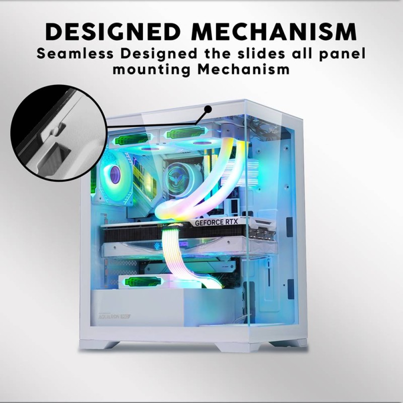 Armaggeddon Aquaron Pro ATX Gaming Case White