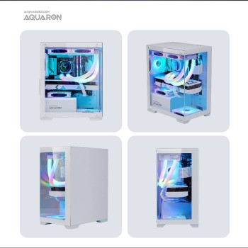 Armaggeddon Aquaron Micro ATX Gaming Case White Armaggeddon Aquaron Micro ATX Gaming Case White