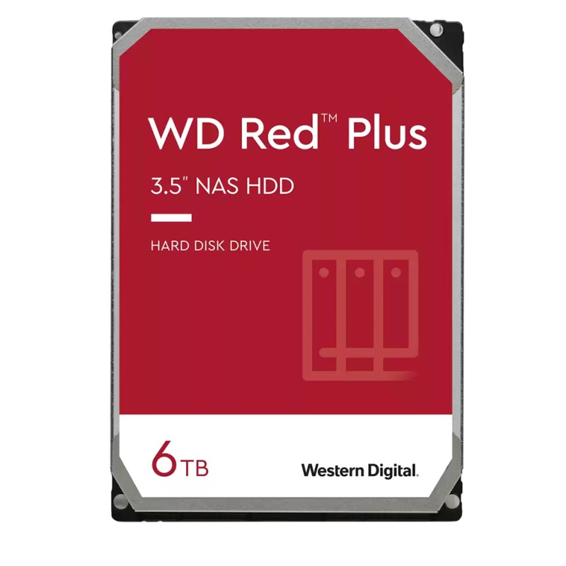 Western Digital HDD 3.5'' RED PLUS NAS 6TB WD60EFPX