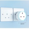 WOOX R6147 Wi-Fi Smart Plug With Power Metering 13A UK (2pack)
