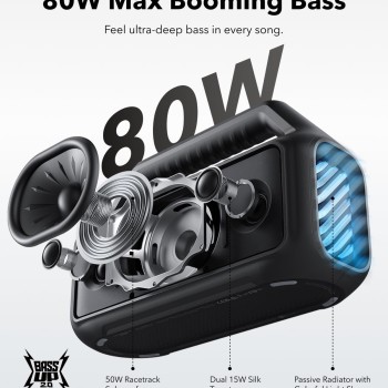 Anker Soundcore Speaker 80W BT IPX7 Boom 2 Black