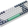 Machenike K500-B94 White Mechanical Gaming Keyboard 94 Red Switch Keys