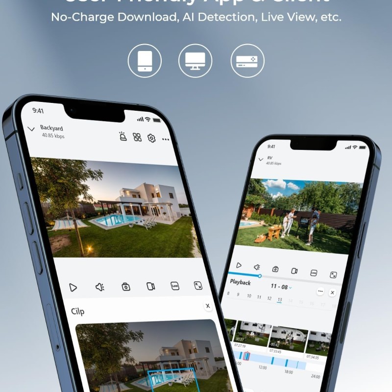 Reolink WIFI Outdoor Camera 4MP LUMUS