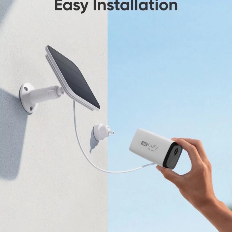 Anker Eufy C210 4MP AI Camera with Solar Panel (Works with Homebase 3)
