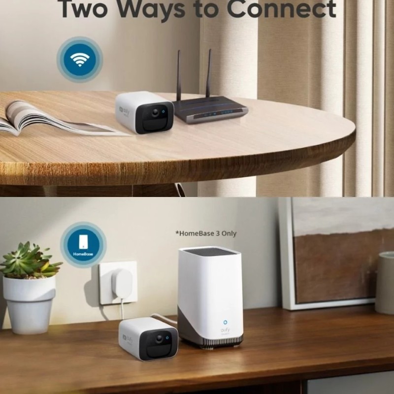 Anker Eufy C210 4MP AI Camera with Solar Panel (Works with Homebase 3)