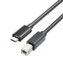 Unitek USB-C 2.0 to USB-B Printer Cable 2.0m
