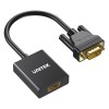 Unitek Converter VGA to HDMI Adapter w/Audio & Power Port