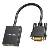Unitek Converter VGA to HDMI Adapter w/Audio & Power Port