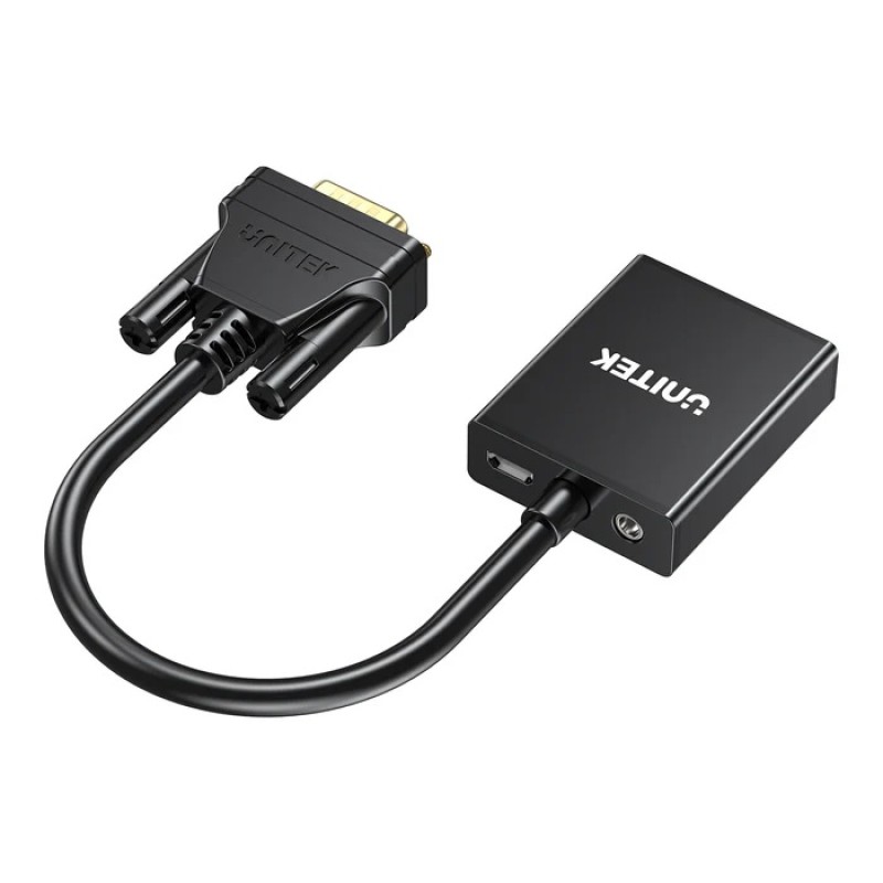 Unitek Converter VGA to HDMI Adapter w/Audio & Power Port