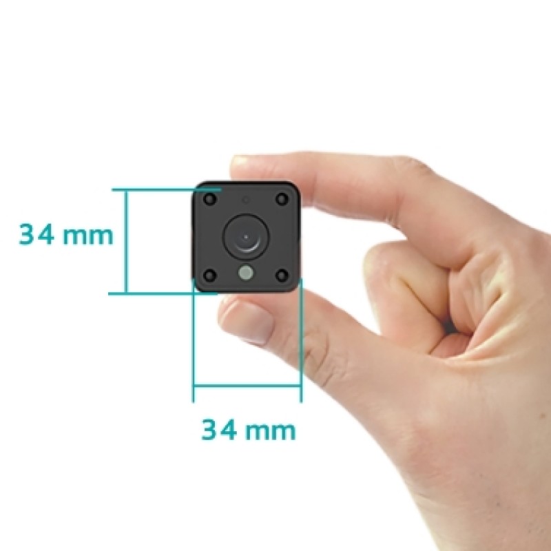 GBC HeyCam Mini Tiny WiFi Spy Camera with Built-in Battery & Invisible IR