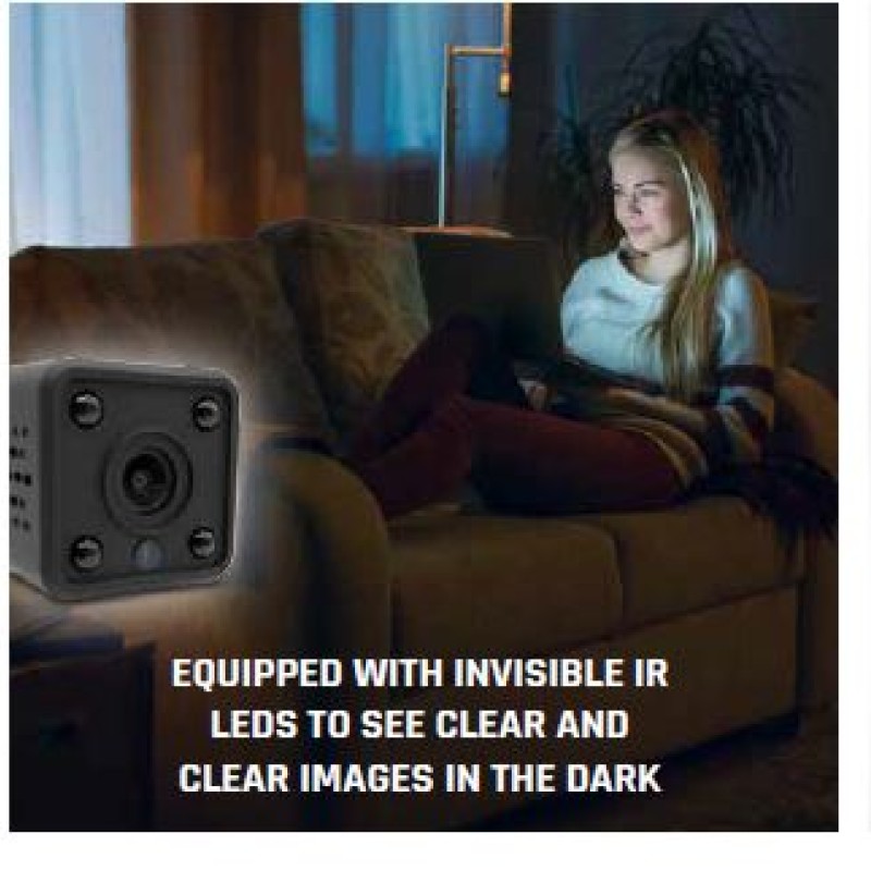 GBC HeyCam Mini Tiny WiFi Spy Camera with Built-in Battery & Invisible IR