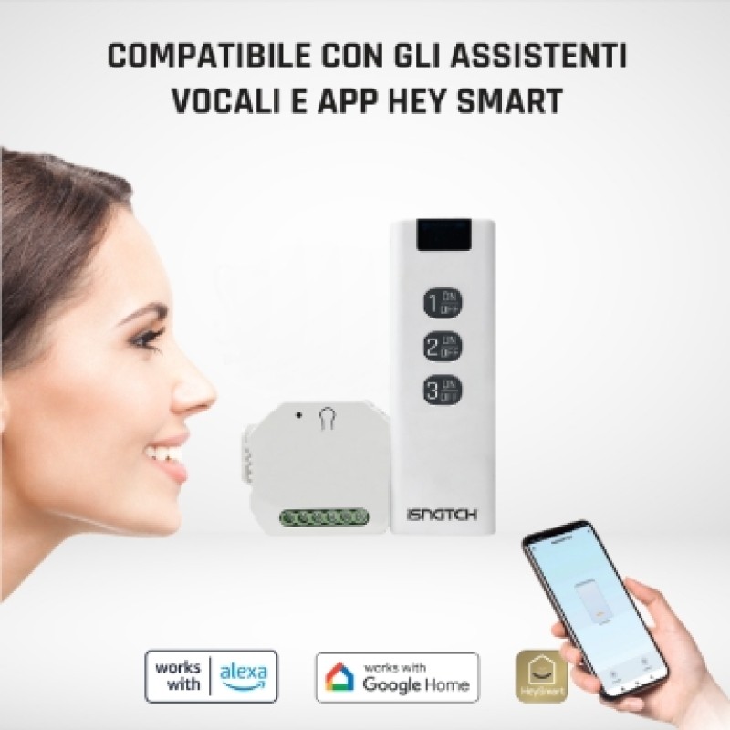 GBC HeySwitch+ Smart WiFi Module Kit for Lighting with Remote Control