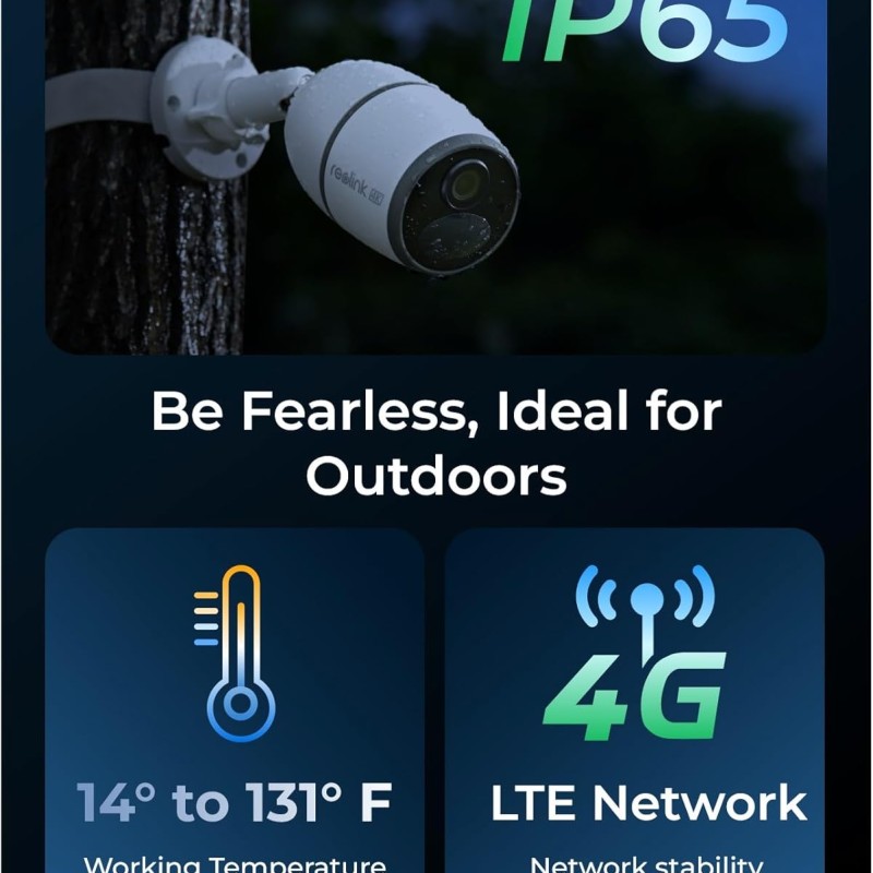 Reolink BP4G Outdoor Battery Camera 4K GO Ultra