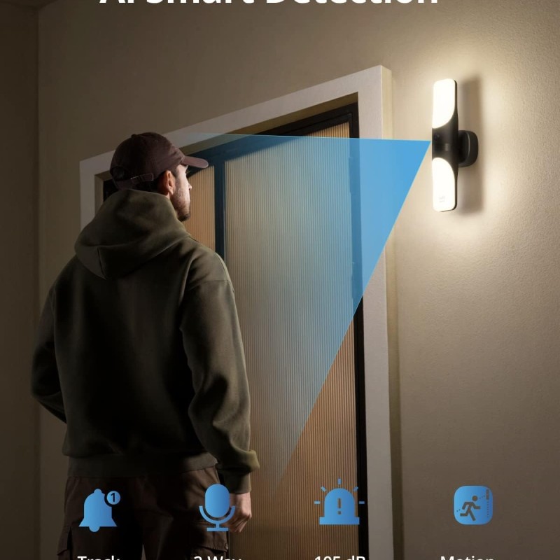 Anker Eufy Security Camera Outdoor Wired Wall Light S100