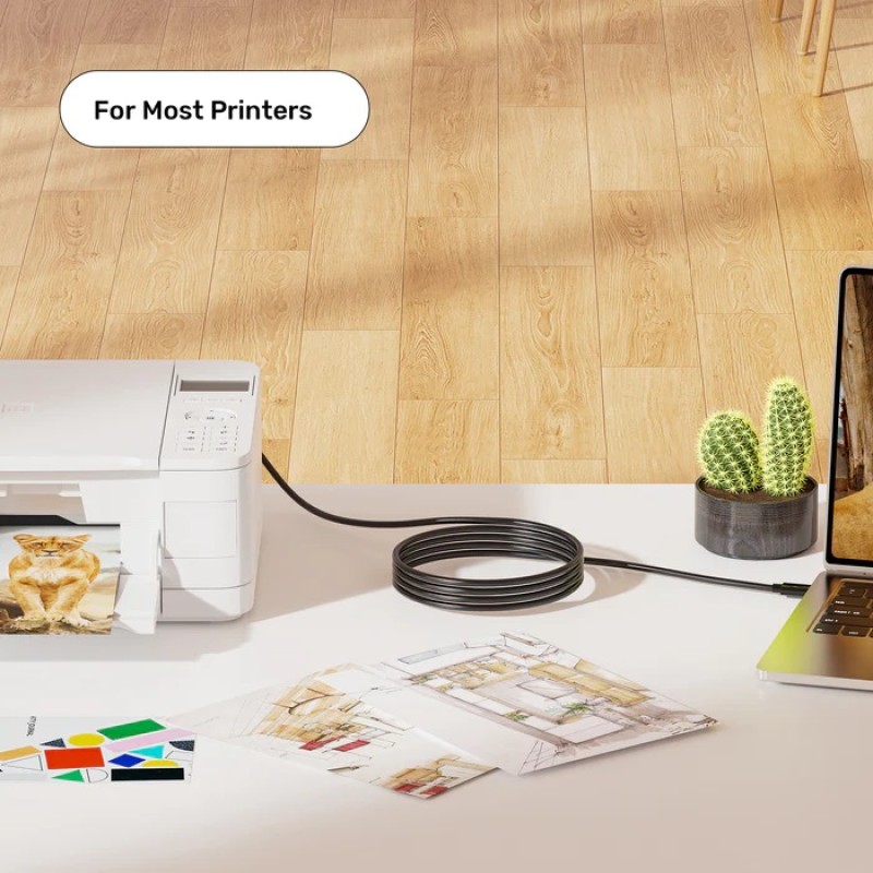 Unitek USB-C 2.0 to USB-B Printer Cable 1.0m